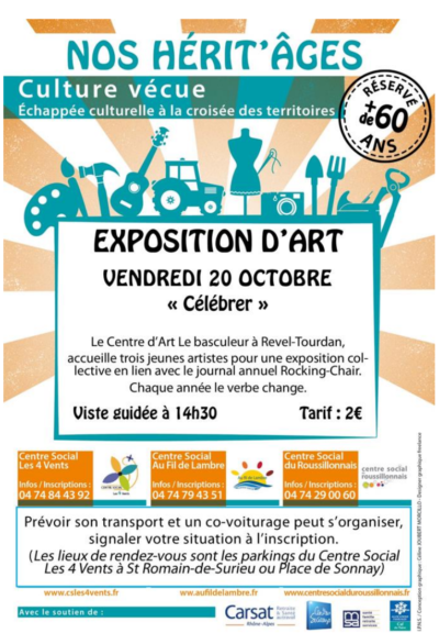 20 Oct. 23 : NOS HÉRIT’ÂGES – Évasion Culturelle