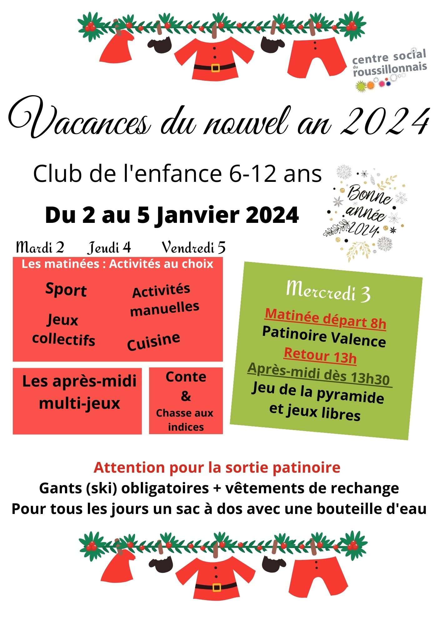 [Club] Programme du 02 au 05 Jan. 24
