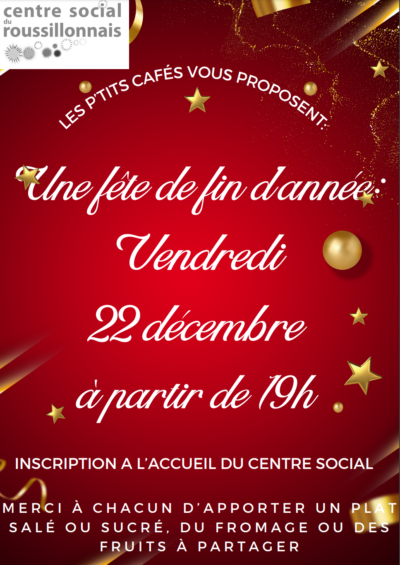 22 Déc. 23 Soirée participative de fin d’année avec les Ptits Cafés