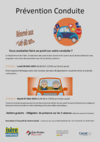 06-07 Mars 24 : Ateliers Prévention Conduite