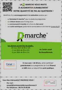 Mars à Juin 24 : une meilleure santé avec D&rsquo;marche