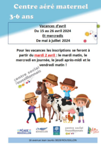 [Programme] CAM Vacances Avr. 24