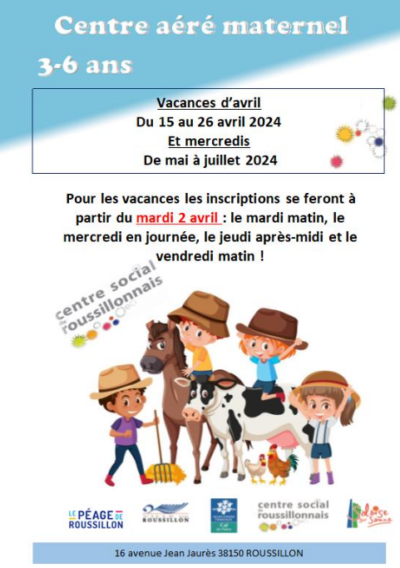 [Programme] CAM Vacances Avr. 24