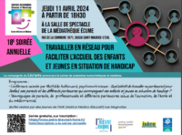 11 Avr. 24 – 18e Soirée Annuelle de L&rsquo;Espace Ressource Enfance et Handicap