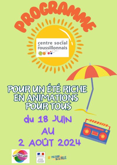 [PROGRAMME] été 2024 – Animations et Sorties