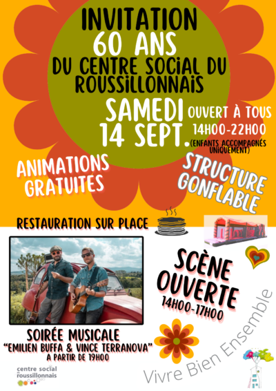 14 Sept 24 : Portes Ouvertes & 60 ans !