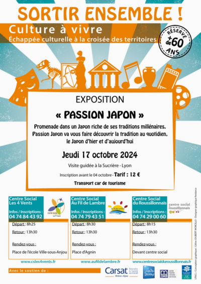 17 Oct. 24 | SORTIR ENSEMBLE [+60 ans] – Passion Japon