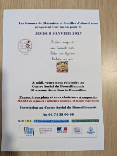 9 Jan. 25 | Repas solidaire