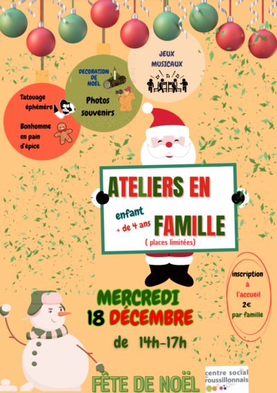 18 Déc. 24 | Ateliers en Famille