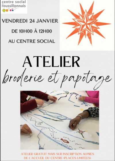 24 Jan. 25 | Broderie et Papotage avec Bigre!