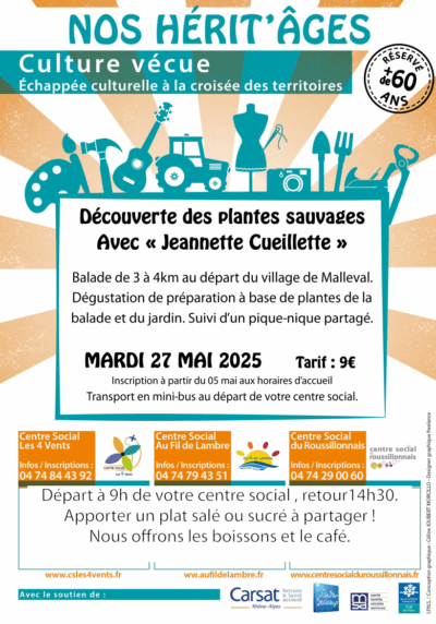 27 mai 25 | NOS HÉRIT’ÂGES – échappée Culturelle