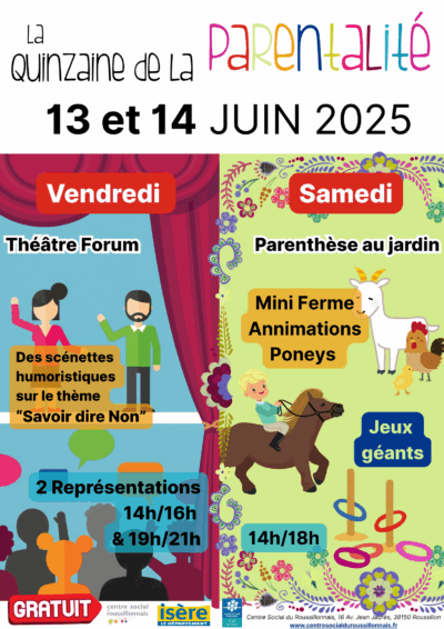 13 – 14 Juin 25 | Quinzaine de la Parentalité