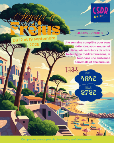 Sept 25 | Proposition Séjour Sénior à Fréjus