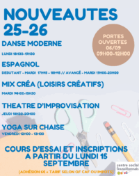 6 Sept. 25 | Portes Ouvertes 2025