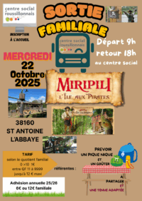 22 Oct. 25 | Sortie Familiale : L&rsquo;île aux Pirates