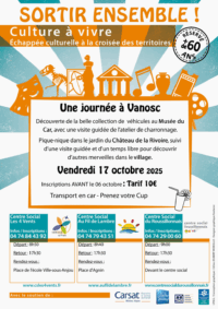 17 Oct. 25 |[+60 ans] SORTIR ENSEMBLE – Vanosc