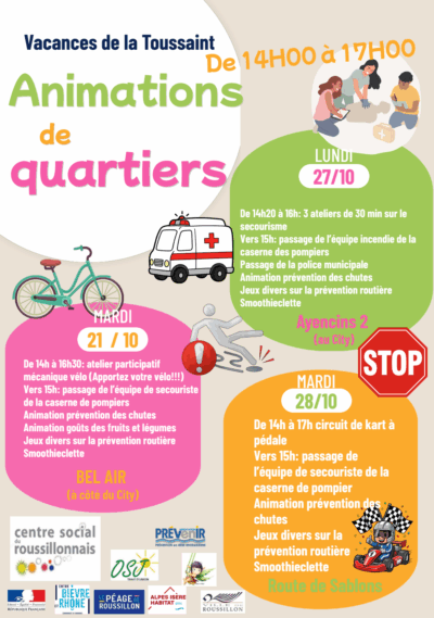 Toussaint 25 | Animations de Quartiers
