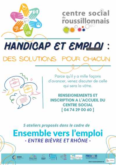 14 Nov. – 12 Dec. 25 | Ateliers ‘Handicap et Emploi’