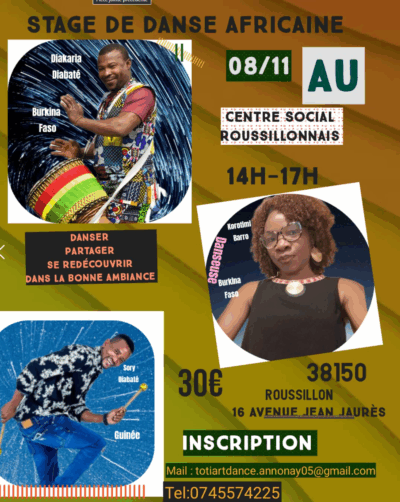 8 Nov. 25 | Stage Danse Africaine