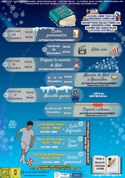 Dec. 25 | [PROGRAMME] Ados Cité
