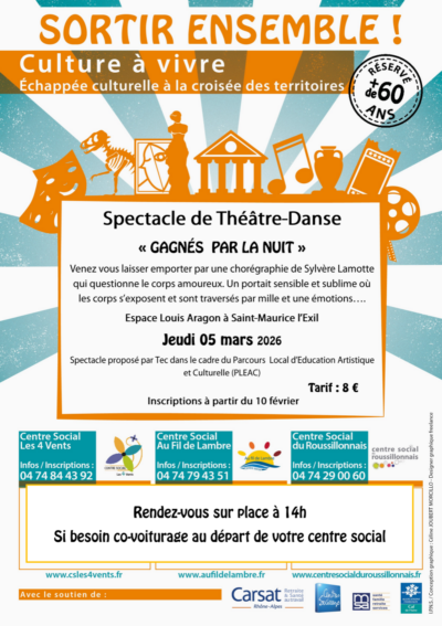 05 Mars 26 | Sortir Ensemble [+60ans]